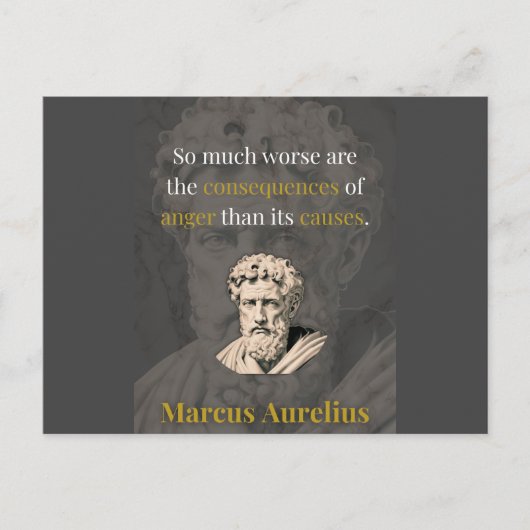 Anger Hurts You Most: Marcus Aurelius on Restraint Briefkaart (Voorkant)