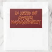 Anger Management aangepaste kleur stickers (Tas)
