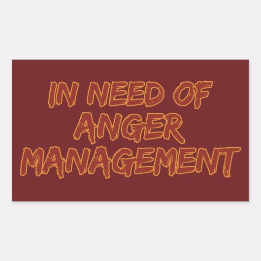Anger Management aangepaste kleur stickers (Voorkant)