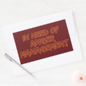 Anger Management aangepaste kleur stickers (Envelop)