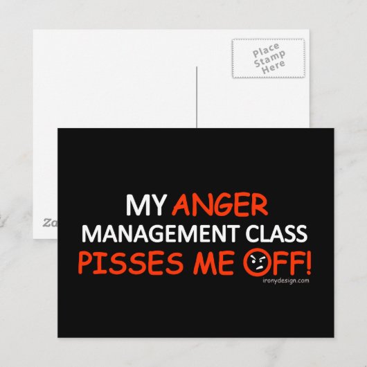 Anger Management Briefkaart (Voorkant / Achterkant)