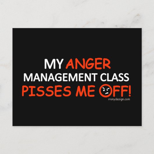 Anger Management Briefkaart (Voorkant)