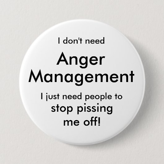 Anger Management Button (Voorkant)