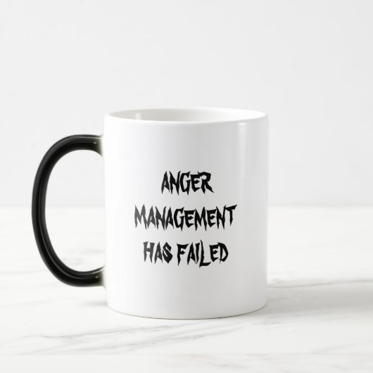 ANGER MANAGEMENT HEEFT Grumpy Angel GEfaald Magische Mok (Links)