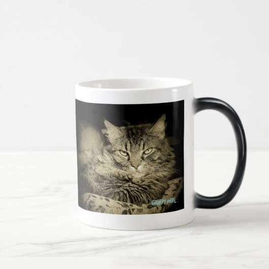 ANGER MANAGEMENT HEEFT Grumpy Angel GEfaald Magische Mok (Rechts)