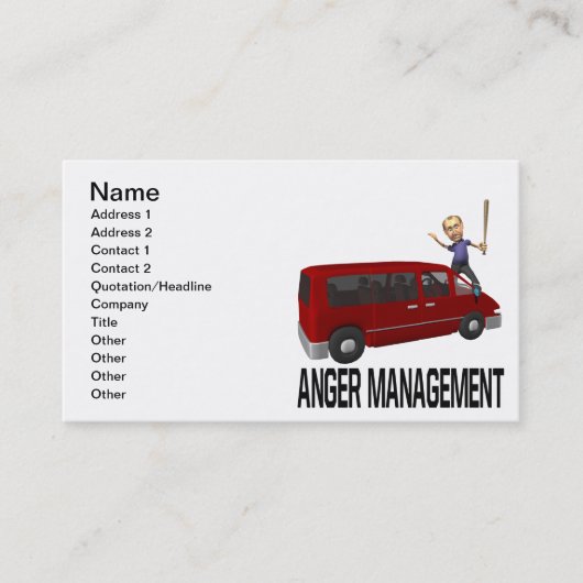 Anger Management Visitekaartje (Voorkant)