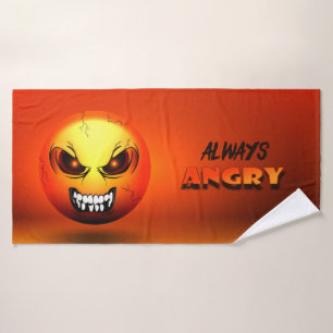 Angermoji-handdoek Badhanddoek