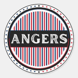 Angers City Pride Embleem – Franse identiteit Ronde Sticker