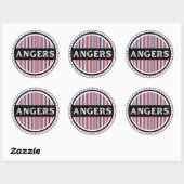 Angers City Pride Embleem – Franse identiteit Ronde Sticker (Vel)
