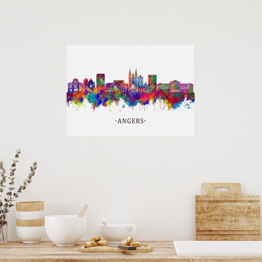 Angers France Skyline Poster (Keuken)