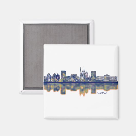 Angers Skyline Magneet (Voorkant / Achterkant)