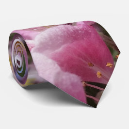 Angery Honey Bee op Roze Crabapple Blossom Stropdas