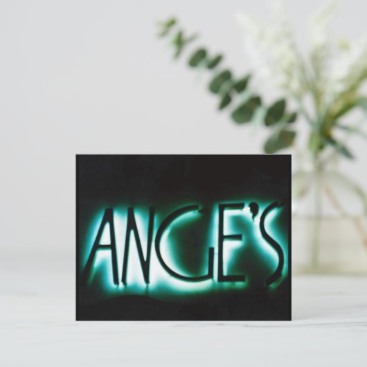 ANGE'S ANGELS PARTY INVITATION INVITE ANGE ANGEL KAART (Staand voorkant)