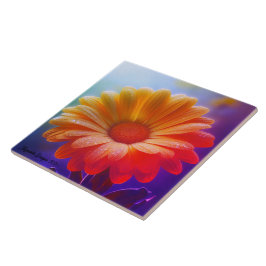 Angestelle Decoratieve Twee Tone Daisy Tegeltje