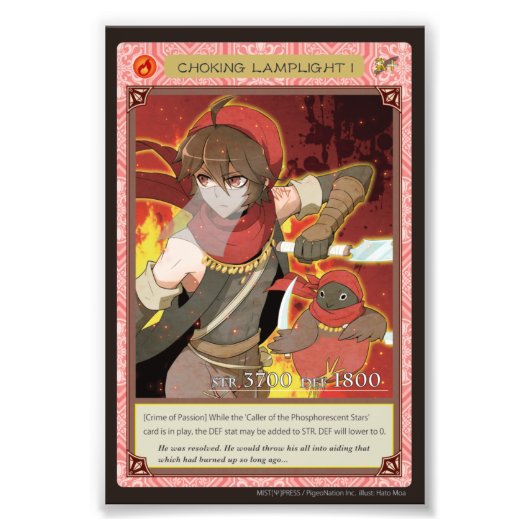 Anghel world photo-Choking Lamplight I Foto Afdruk (Voorkant)