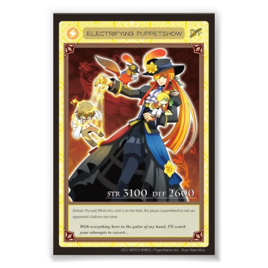 Anghel world photo-Electrifying Puppetshow Foto Afdruk (Voorkant)