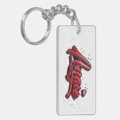 Angie Heart Splash Schlüsselanhänger rechteckig Sleutelhanger (Voorkant Links)