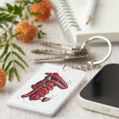 Angie Heart Splash Schlüsselanhänger rechteckig Sleutelhanger (Voorkant Rechts)