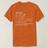 Angie Naam Angie Definitie Angie Vrouw Naam Angi T-shirt (Design voorkant)