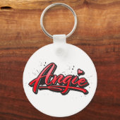 Angie red Heart Graffiti Schlüsselanhänger Sleutelhanger (Voorkant)