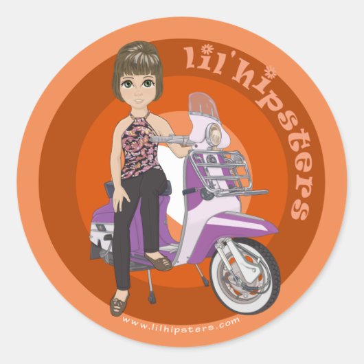 Angie Ronde Sticker (Voorkant)