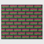 Angie Vorname Name Graffiti red green Cadeaupapier (Vlak)