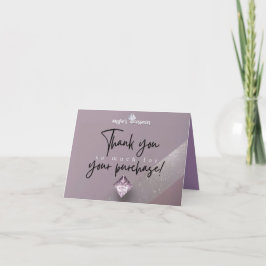 Angie's Accessoires aangepaste bedankkaart