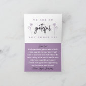 Angie's Accessoires aangepaste bedankkaart (Binnen)