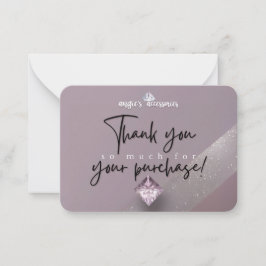 Angie's Accessoires aangepaste bedankkaart Notitiekaartje