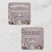 Angie's Accessoires Custom Order "Congrat card" Vierkante Visitekaartje (Voorkant / Achterkant)