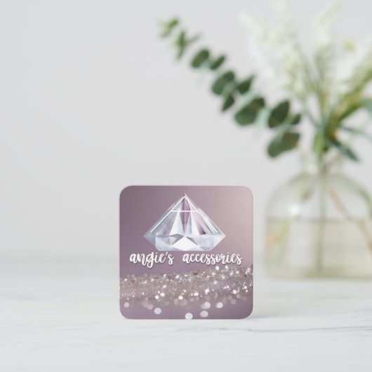 Angie's Accessoires Custom Order Visitekaartje (Staand voorkant)