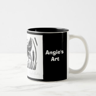 Angie's Art Barn Swallow-Mok Tweekleurige Koffiemok
