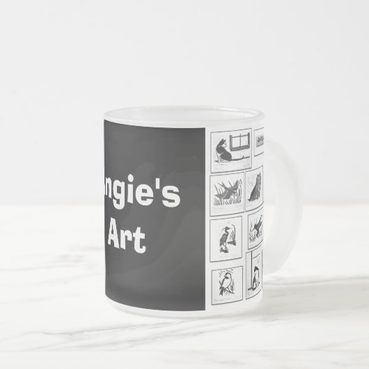 Angie's Art-Mok Matglas Koffiemok (Voorkant rechts)