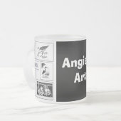 Angie's Art-Mok Matglas Koffiemok (Voorkant links)