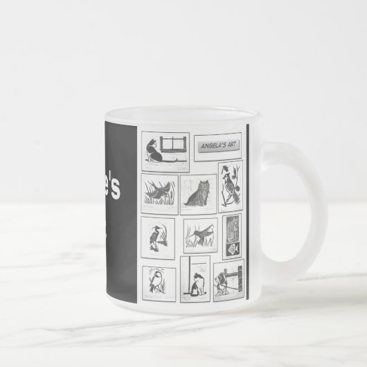 Angie's Art-Mok Matglas Koffiemok (Rechts)