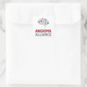 Angioma Alliance Logo Gear Vierkante Sticker (Tas)