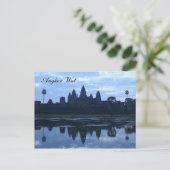 angkor blauw briefkaart (Staand voorkant)