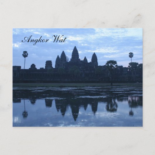 angkor blauw briefkaart (Voorkant)