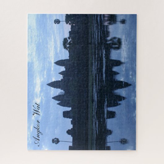 angkor blauw legpuzzel (Verticaal)