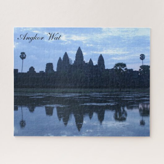 angkor blauw legpuzzel (Horizontaal)