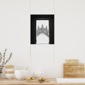 Angkor Cambodja, Angkor Wat Deur Zicht Poster (Keuken)