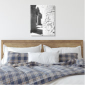 Angkor Cambodja, Apsara Beeldhouwwerk De Bayon 2 Canvas Afdruk (Insitu (Slaapkamer))