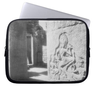 Angkor Cambodja, Apsara beeldhouwwerk De Bayon 2 Laptop Sleeve
