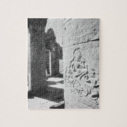 Angkor Cambodja, Apsara beeldhouwwerk De Bayon 2 Legpuzzel (Verticaal)