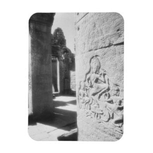 Angkor Cambodja, Apsara beeldhouwwerk De Bayon 2 Magneet