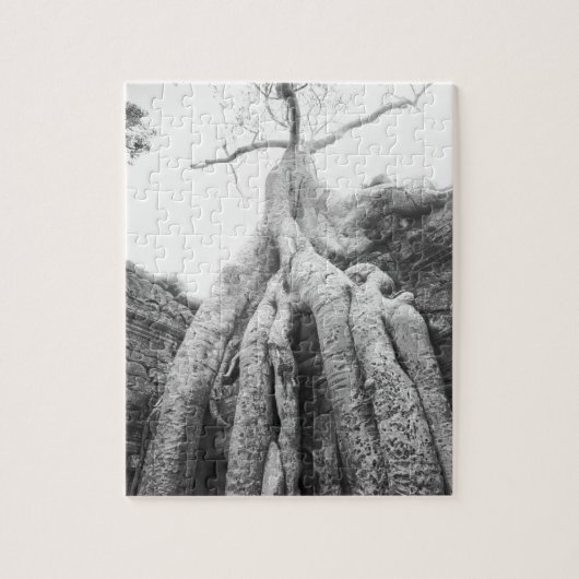 Angkor Cambodja, Boom Ta Prohm Legpuzzel (Verticaal)
