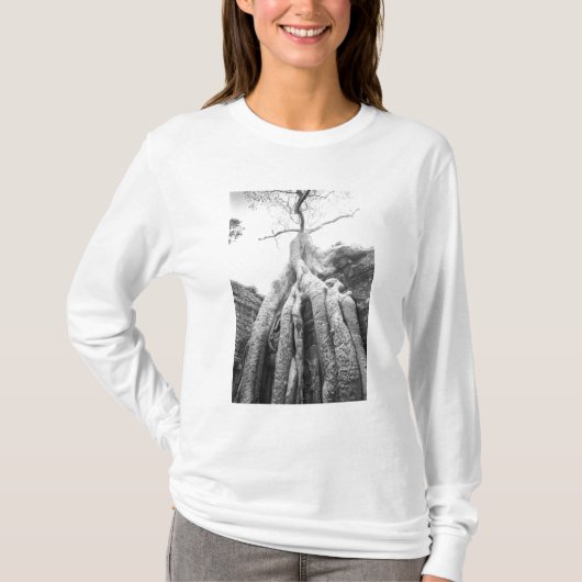 Angkor Cambodja, Boom Ta Prohm T-shirt (Voorkant)