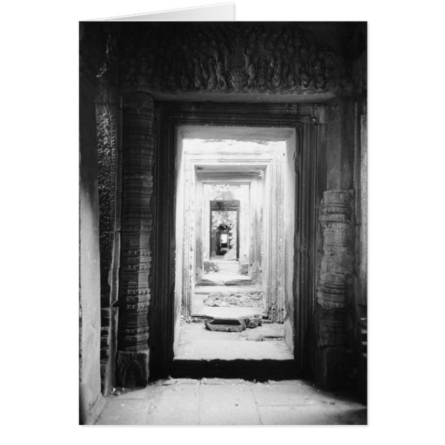Angkor Cambodja, Deuren Preah Khan 2 (Voorkant)