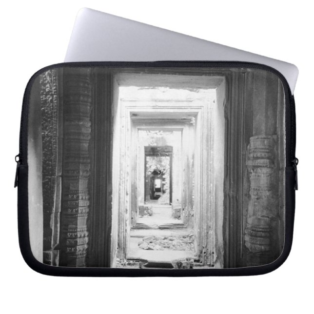 Angkor Cambodja, Deuren Preah Khan 2 Laptop Sleeve (Voorkant)