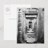 Angkor Cambodja, Deuren Preah Khan Briefkaart (Voorkant / Achterkant)